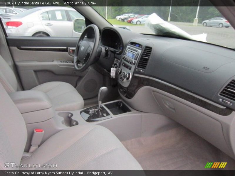Arctic White / Gray 2007 Hyundai Santa Fe GLS 4WD