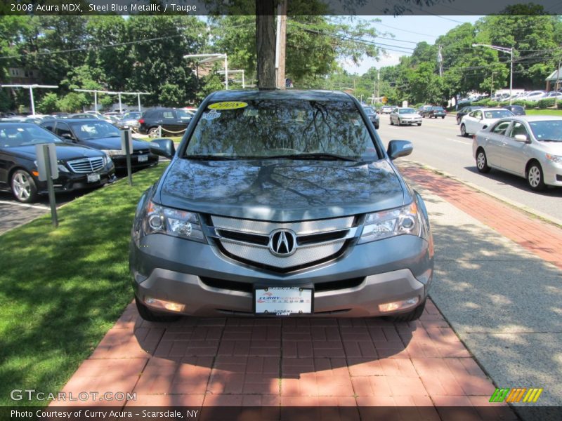 Steel Blue Metallic / Taupe 2008 Acura MDX