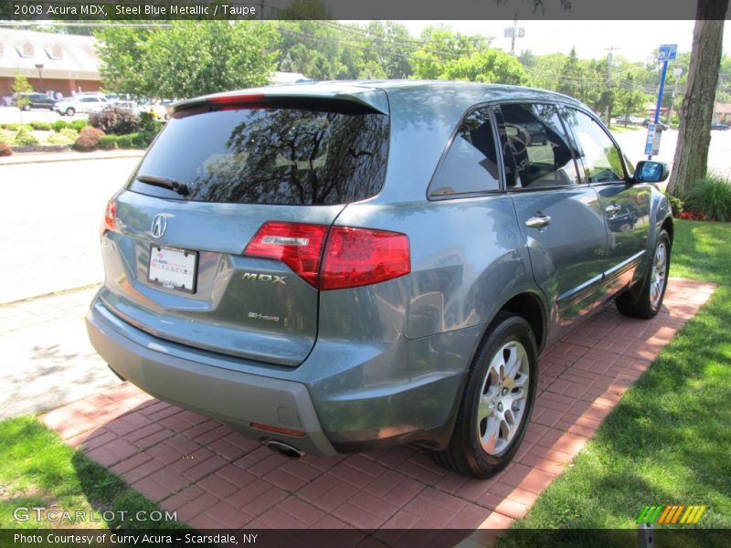 Steel Blue Metallic / Taupe 2008 Acura MDX