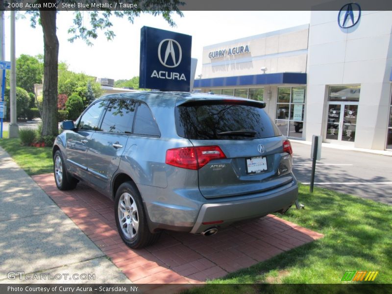 Steel Blue Metallic / Taupe 2008 Acura MDX