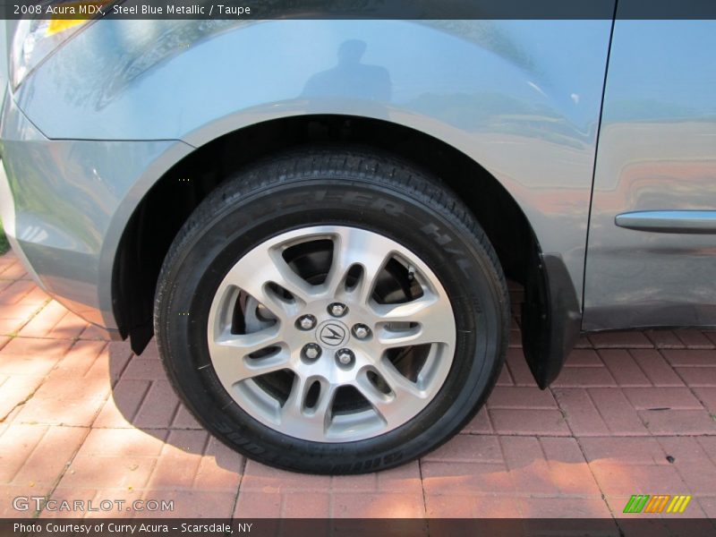Steel Blue Metallic / Taupe 2008 Acura MDX