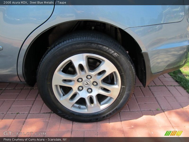 Steel Blue Metallic / Taupe 2008 Acura MDX