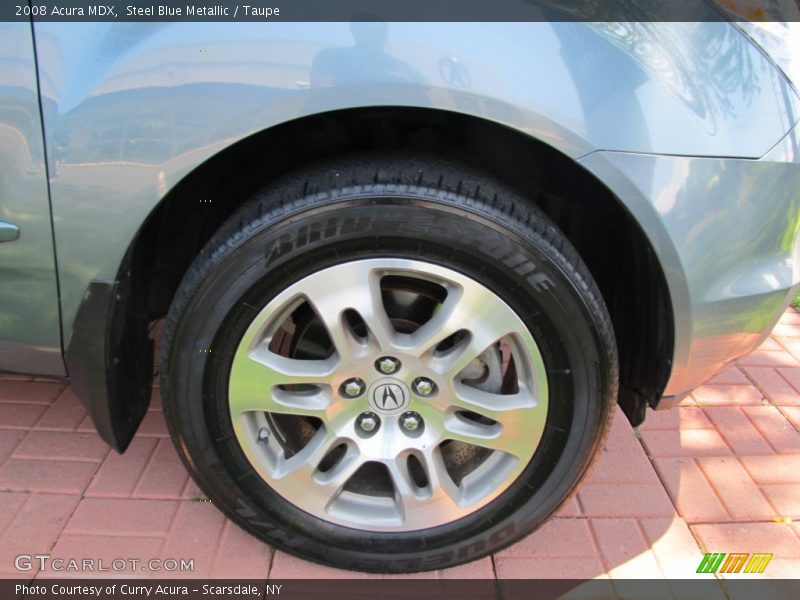 Steel Blue Metallic / Taupe 2008 Acura MDX