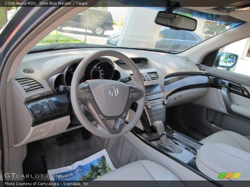 Steel Blue Metallic / Taupe 2008 Acura MDX