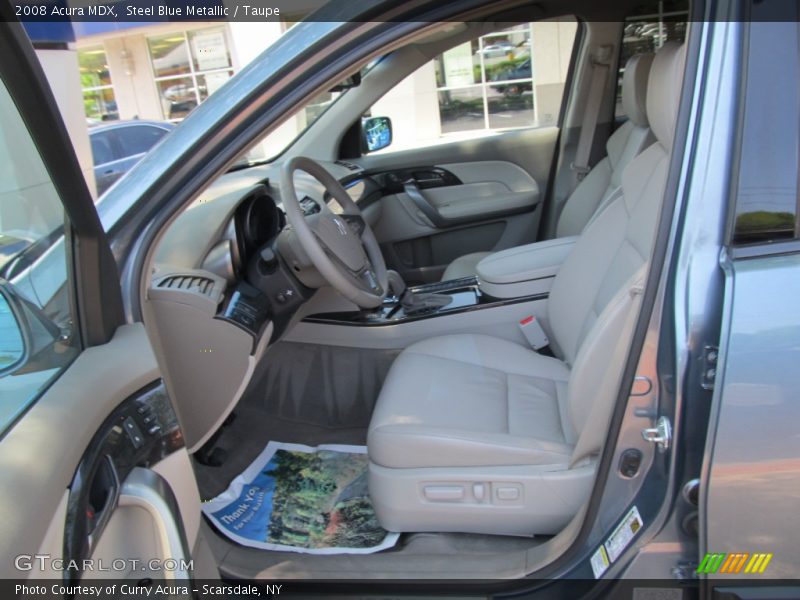 Steel Blue Metallic / Taupe 2008 Acura MDX
