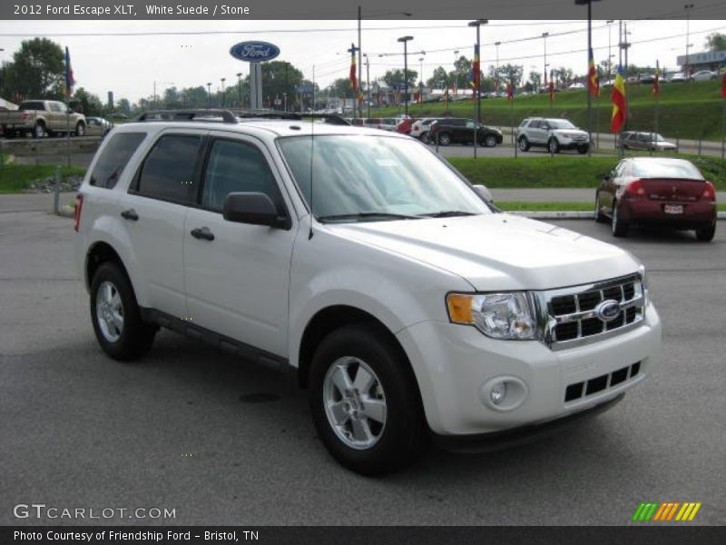 White Suede / Stone 2012 Ford Escape XLT