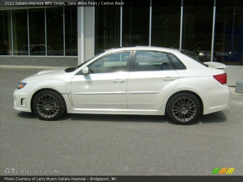 Satin White Pearl / Carbon Black 2011 Subaru Impreza WRX Sedan