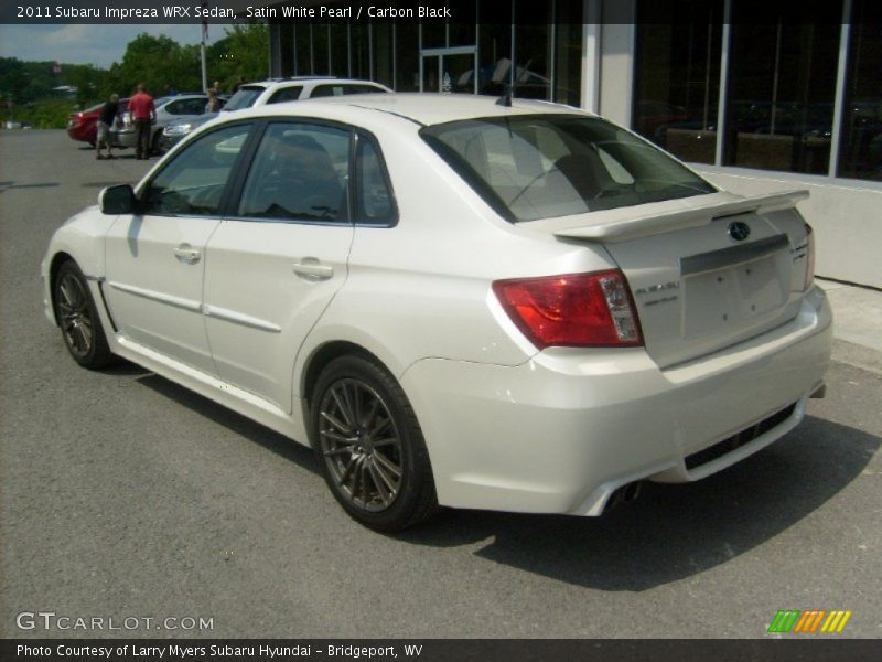 Satin White Pearl / Carbon Black 2011 Subaru Impreza WRX Sedan