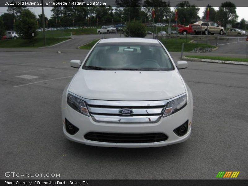 White Suede / Medium Light Stone 2012 Ford Fusion SE