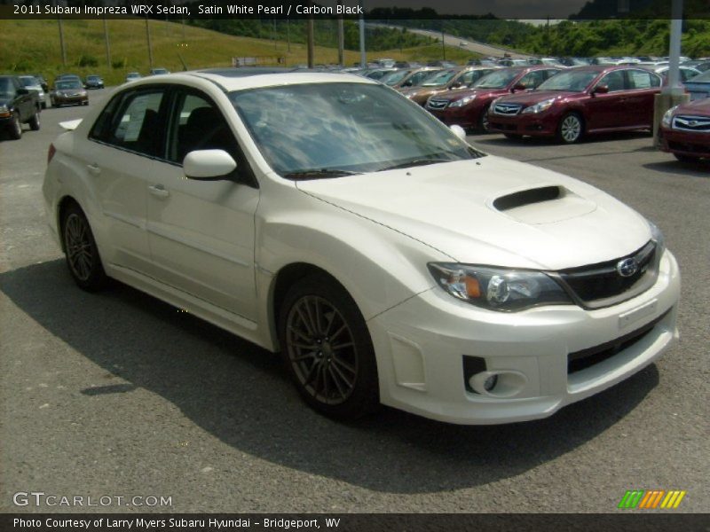 Satin White Pearl / Carbon Black 2011 Subaru Impreza WRX Sedan
