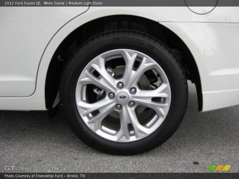 White Suede / Medium Light Stone 2012 Ford Fusion SE