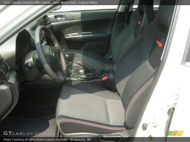 Satin White Pearl / Carbon Black 2011 Subaru Impreza WRX Sedan