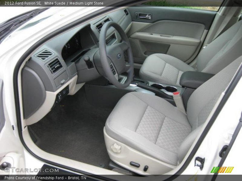  2012 Fusion SE Medium Light Stone Interior