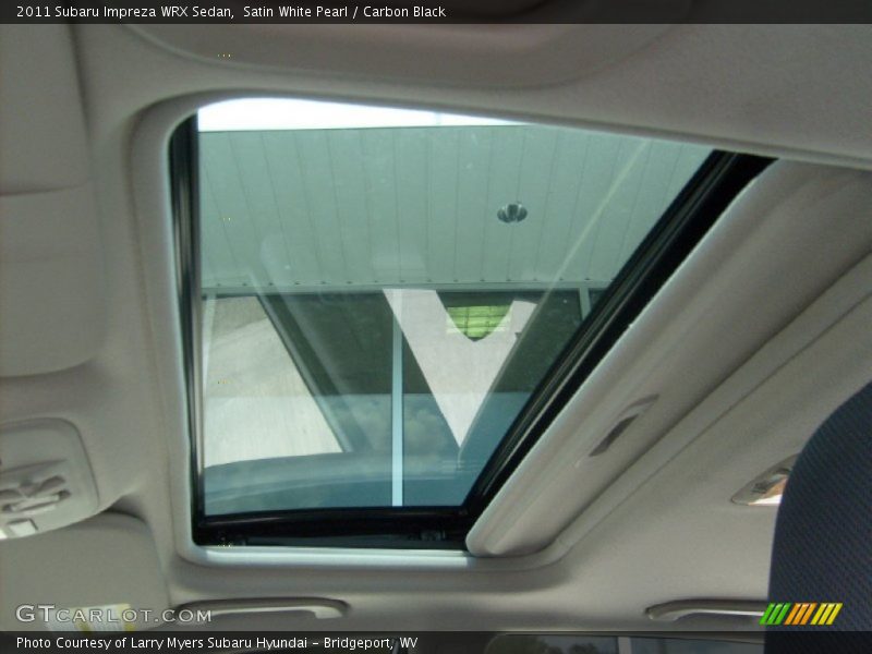 Satin White Pearl / Carbon Black 2011 Subaru Impreza WRX Sedan
