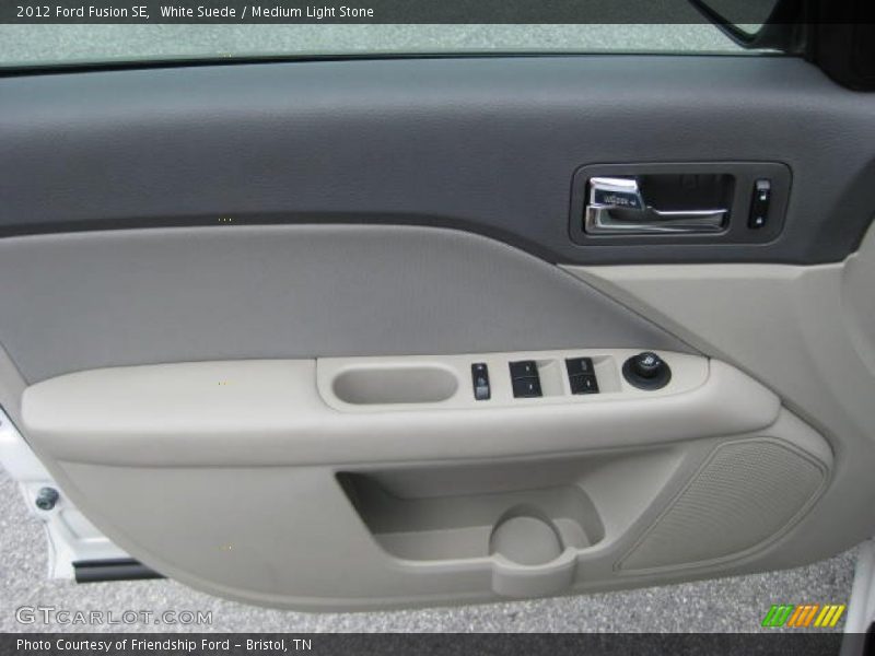 White Suede / Medium Light Stone 2012 Ford Fusion SE