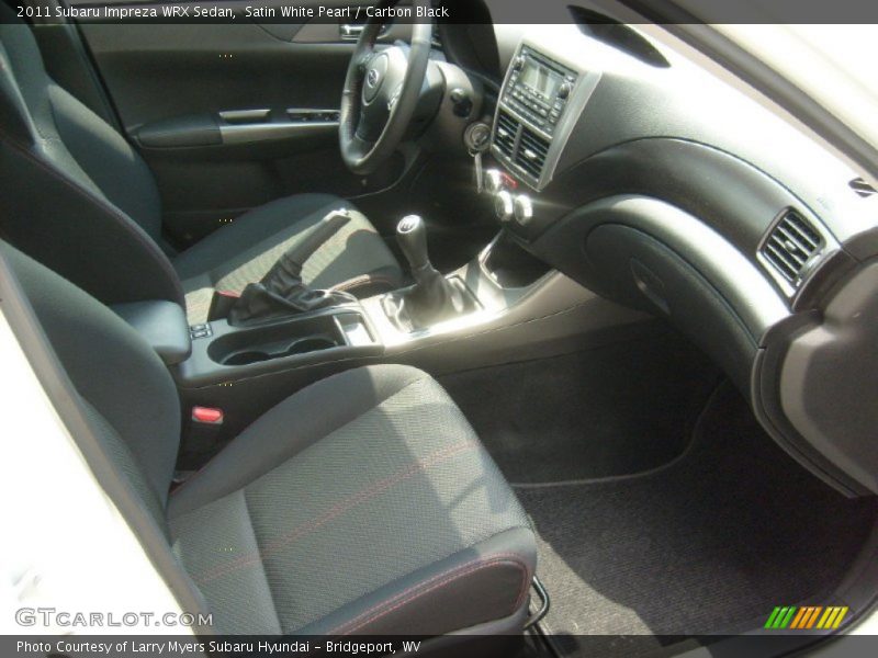Satin White Pearl / Carbon Black 2011 Subaru Impreza WRX Sedan
