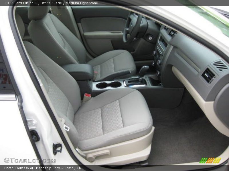 White Suede / Medium Light Stone 2012 Ford Fusion SE