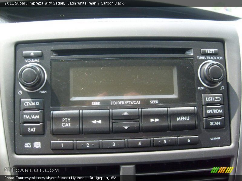Satin White Pearl / Carbon Black 2011 Subaru Impreza WRX Sedan