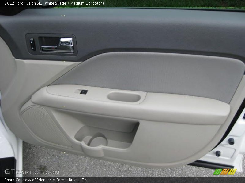 White Suede / Medium Light Stone 2012 Ford Fusion SE