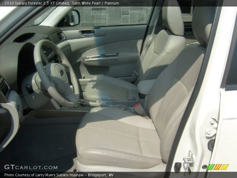 Satin White Pearl / Platinum 2010 Subaru Forester 2.5 XT Limited