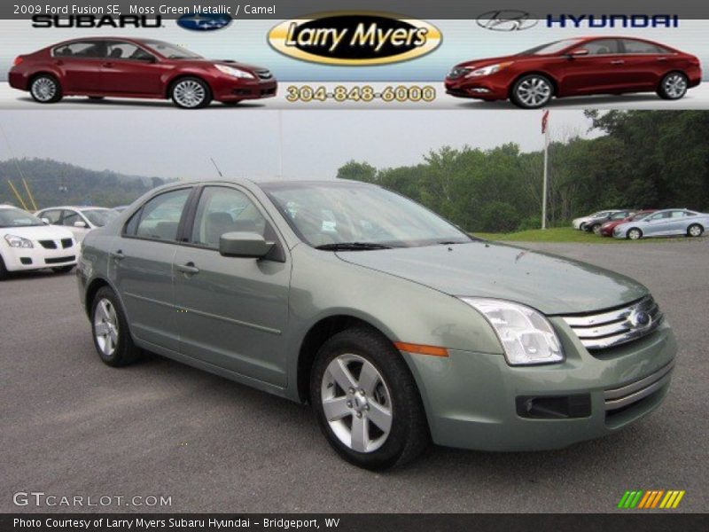 Moss Green Metallic / Camel 2009 Ford Fusion SE