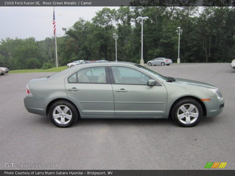 Moss Green Metallic / Camel 2009 Ford Fusion SE