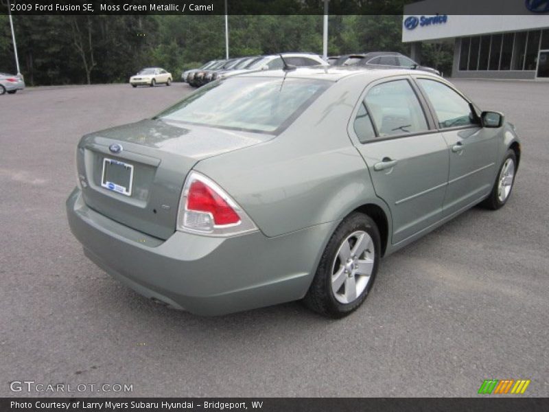 Moss Green Metallic / Camel 2009 Ford Fusion SE