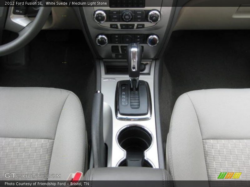 White Suede / Medium Light Stone 2012 Ford Fusion SE