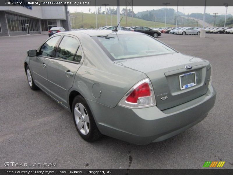 Moss Green Metallic / Camel 2009 Ford Fusion SE