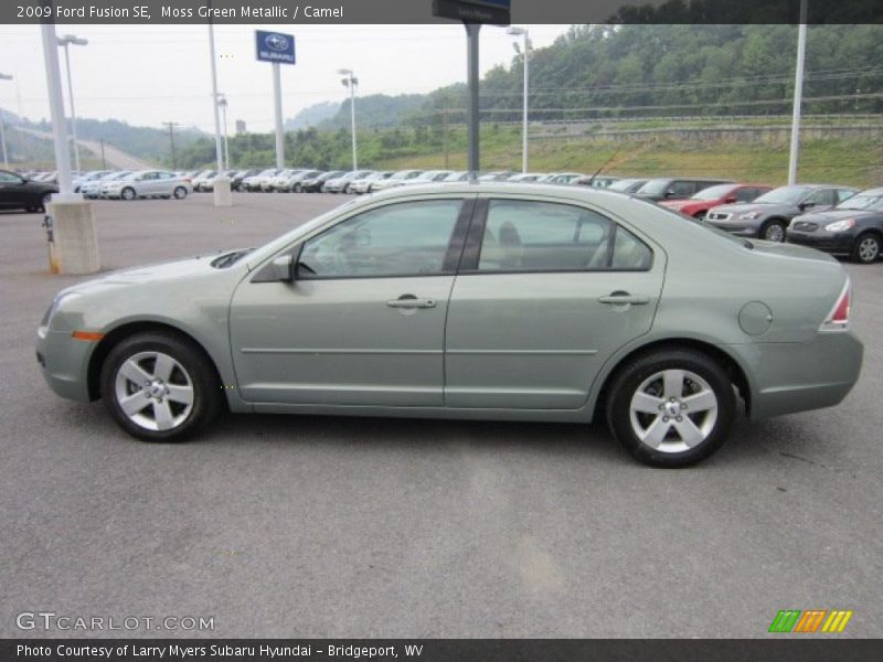 Moss Green Metallic / Camel 2009 Ford Fusion SE