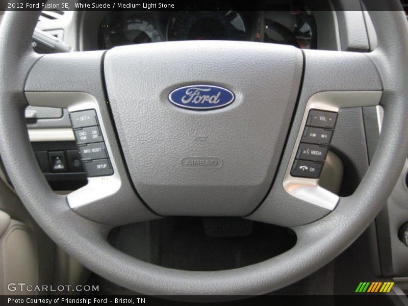 White Suede / Medium Light Stone 2012 Ford Fusion SE