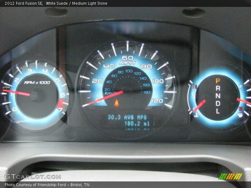 White Suede / Medium Light Stone 2012 Ford Fusion SE