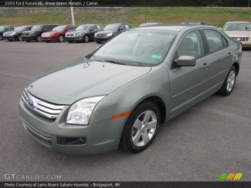 Moss Green Metallic / Camel 2009 Ford Fusion SE