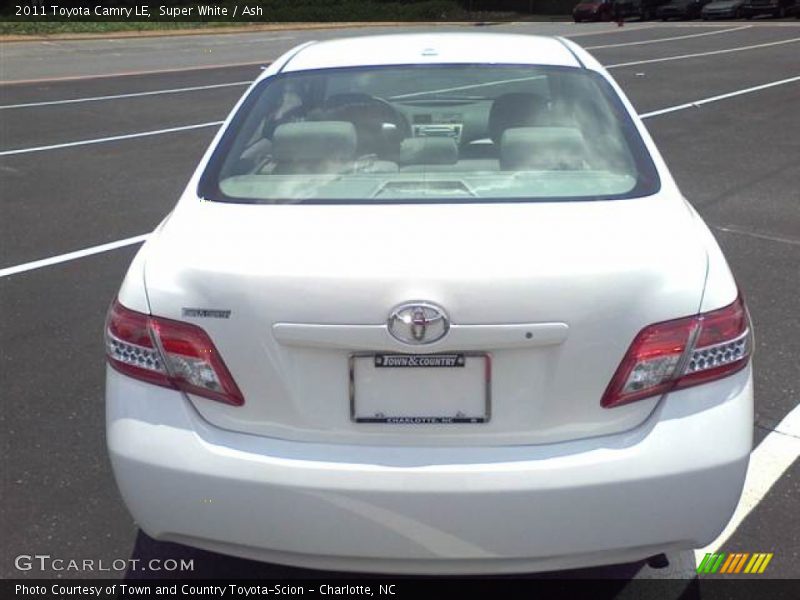 Super White / Ash 2011 Toyota Camry LE