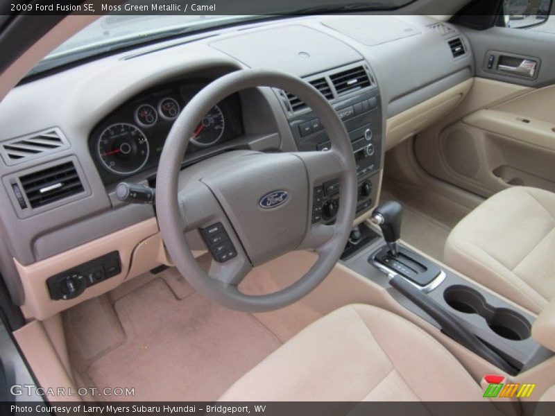 Moss Green Metallic / Camel 2009 Ford Fusion SE