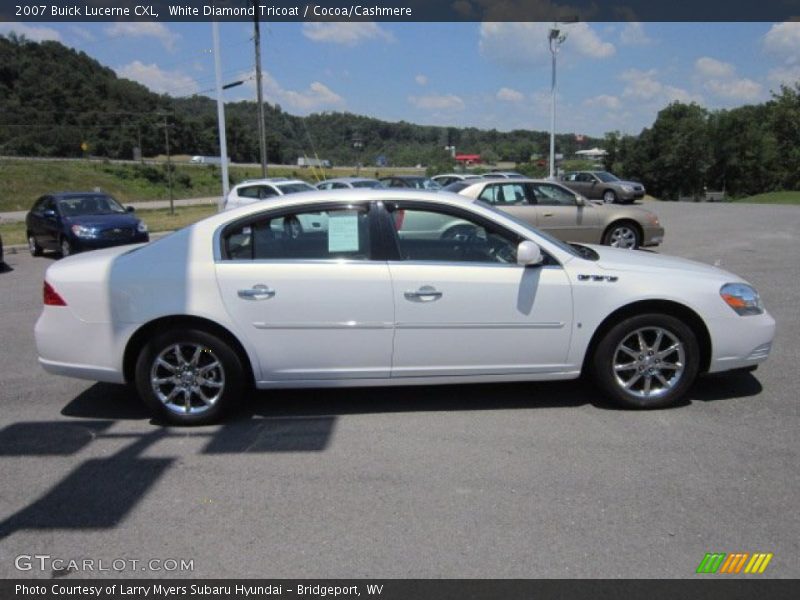 White Diamond Tricoat / Cocoa/Cashmere 2007 Buick Lucerne CXL