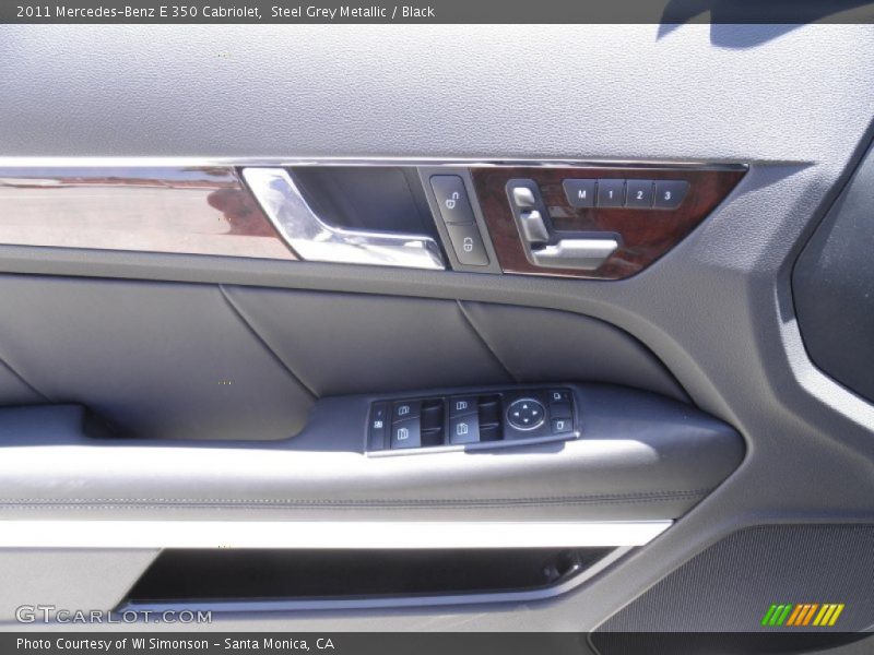 Steel Grey Metallic / Black 2011 Mercedes-Benz E 350 Cabriolet