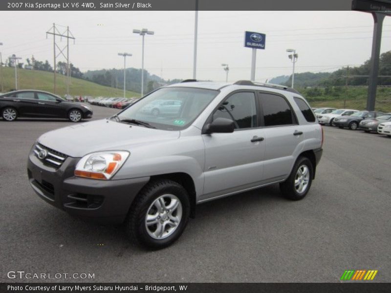 Satin Silver / Black 2007 Kia Sportage LX V6 4WD