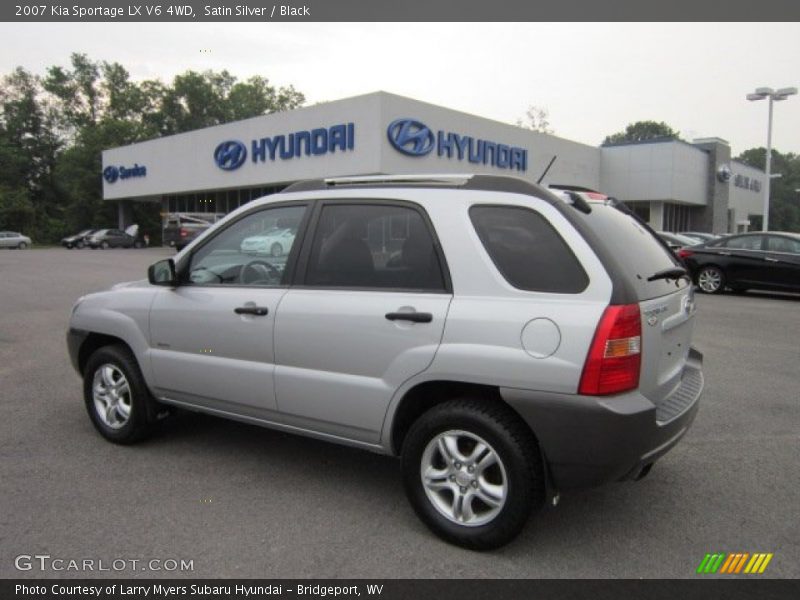 Satin Silver / Black 2007 Kia Sportage LX V6 4WD