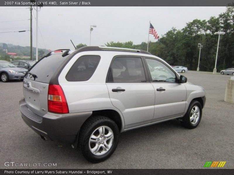 Satin Silver / Black 2007 Kia Sportage LX V6 4WD