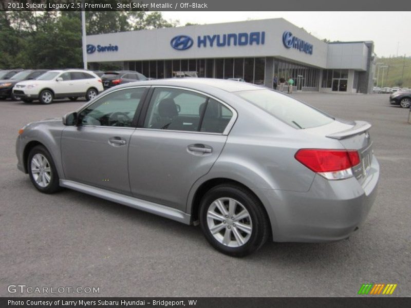 Steel Silver Metallic / Off-Black 2011 Subaru Legacy 2.5i Premium