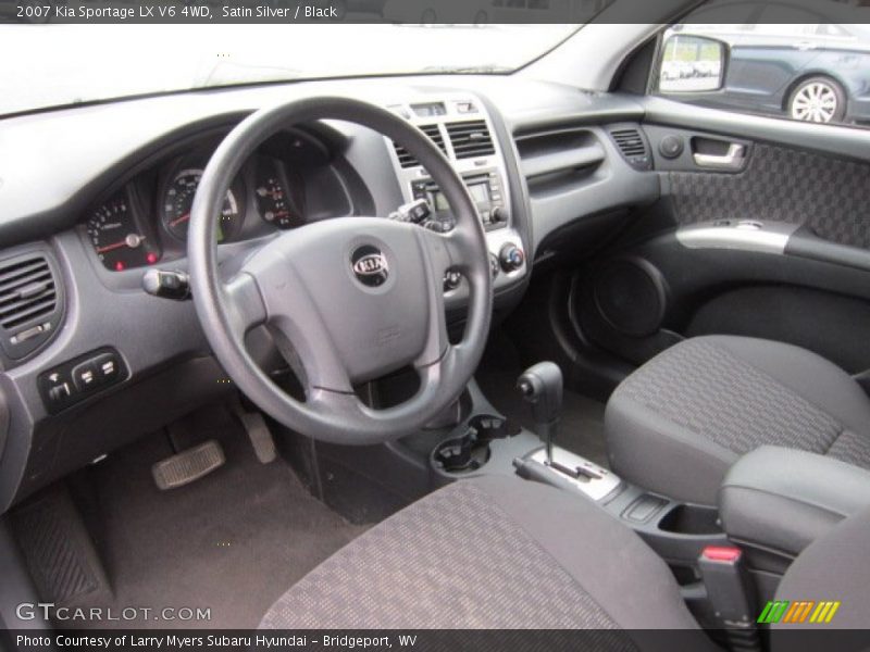 Satin Silver / Black 2007 Kia Sportage LX V6 4WD