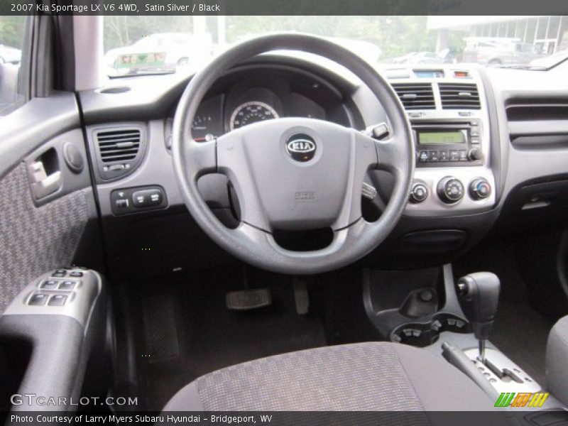 Satin Silver / Black 2007 Kia Sportage LX V6 4WD