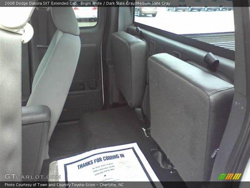Bright White / Dark Slate Gray/Medium Slate Gray 2008 Dodge Dakota SXT Extended Cab