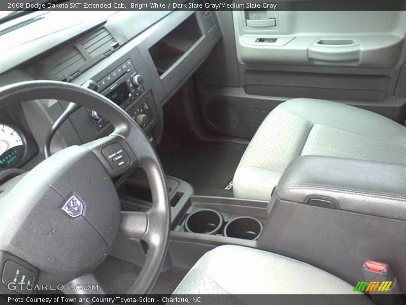 Bright White / Dark Slate Gray/Medium Slate Gray 2008 Dodge Dakota SXT Extended Cab
