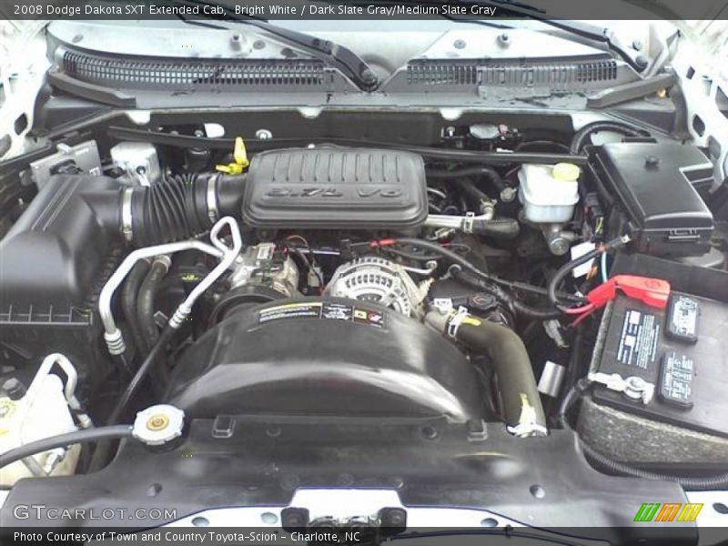 Bright White / Dark Slate Gray/Medium Slate Gray 2008 Dodge Dakota SXT Extended Cab
