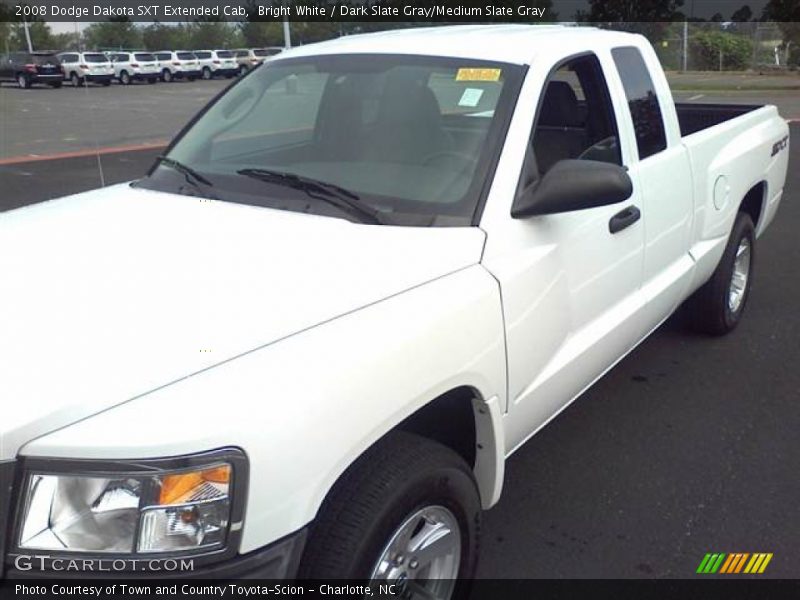 Bright White / Dark Slate Gray/Medium Slate Gray 2008 Dodge Dakota SXT Extended Cab