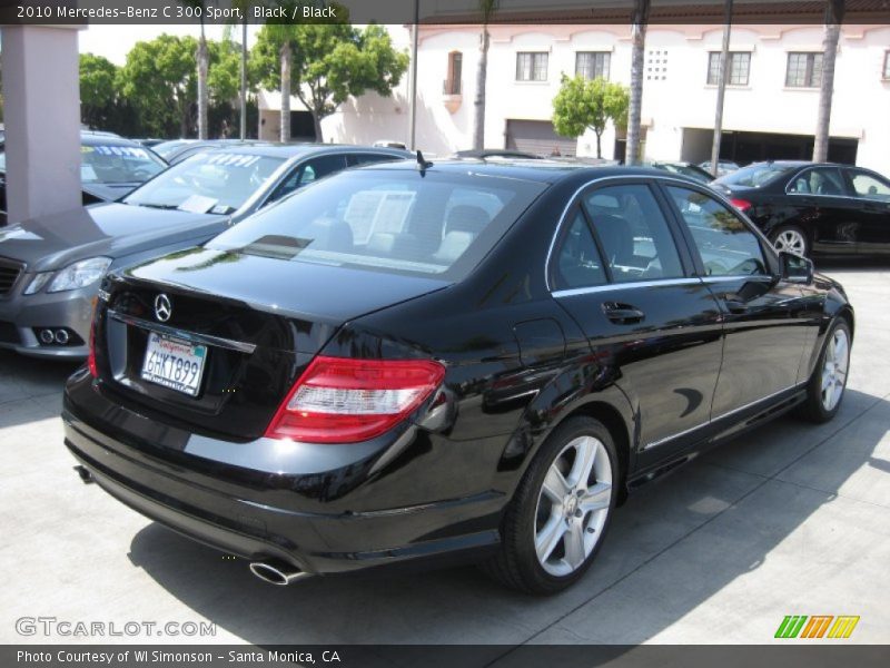 Black / Black 2010 Mercedes-Benz C 300 Sport