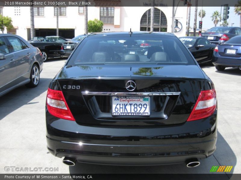 Black / Black 2010 Mercedes-Benz C 300 Sport