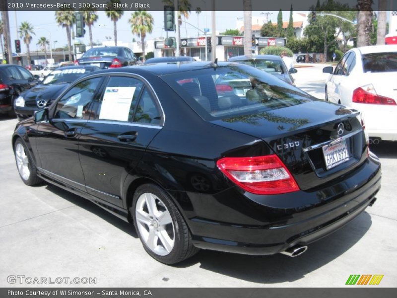 Black / Black 2010 Mercedes-Benz C 300 Sport